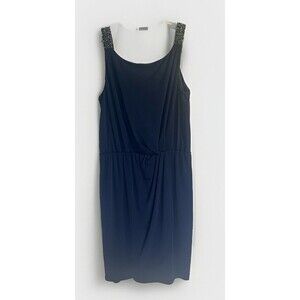 Jessica Simpson Elegant Navy Blue Wrap Mini Dress Size 2